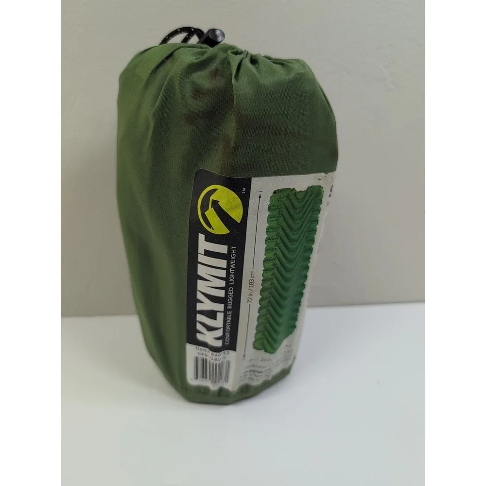 Klymit Static V Sleeping Pad Camping Air Mattress - Brand New GREEN